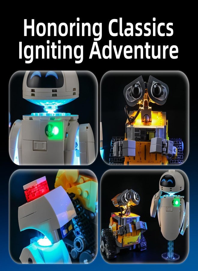 YEABRICKS LED Light for Lego-43279 Disney Wall-E and EVE Building Blocks Model (Building Set NOT Included) - Image 2